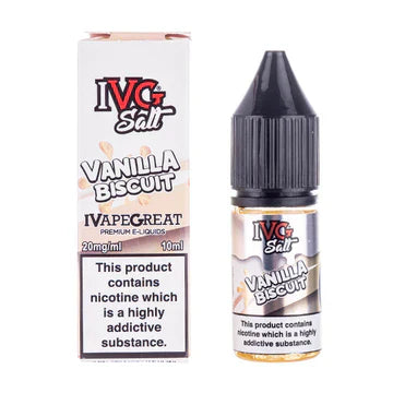 IVG E-Liquid - Vanilla Biscuit - 10mg Vape Shop Derby