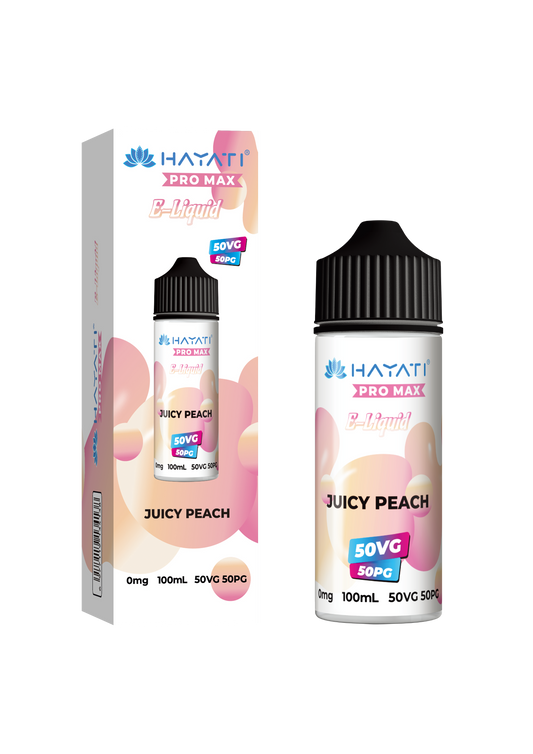 Hayati 50/50 E-Liquid - Juicy Peach Vape Shop Derby