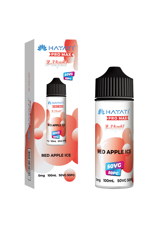 Hayati 50/50 E-Liquid - Red Apple Ice Vape Shop Derby