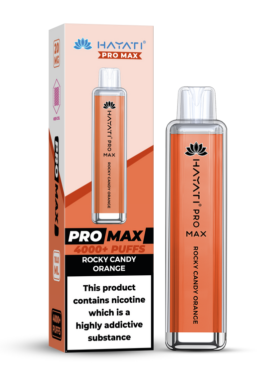 Hayati Pro Max - Rock Candy Orange Vape Shop Derby