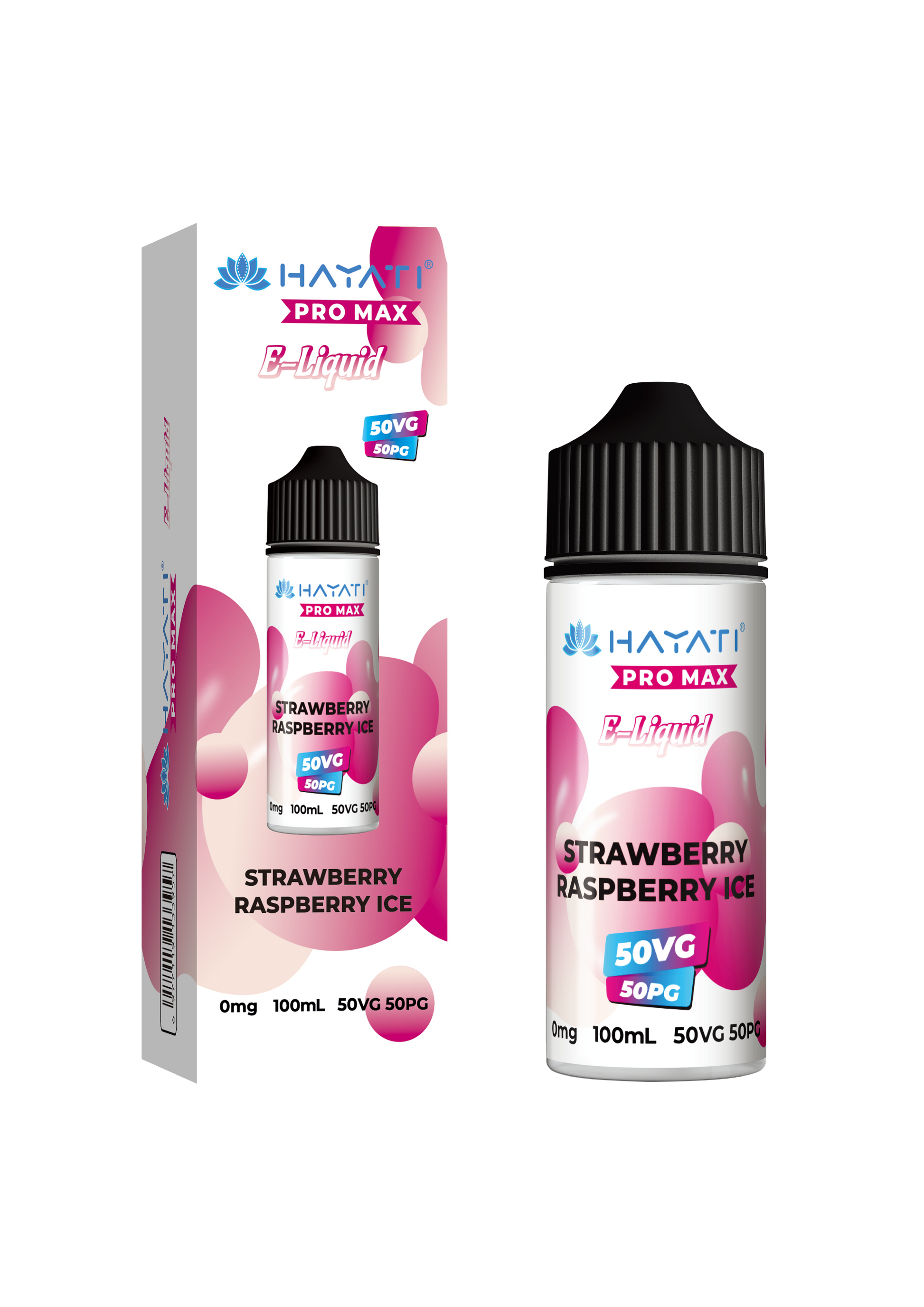 Hayati 50/50 E-Liquid - Strawberry Raspberry Ice Vape Shop Derby