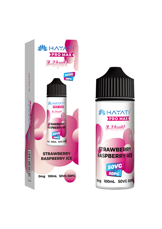 Hayati 50/50 E-Liquid - Strawberry Raspberry Ice Vape Shop Derby