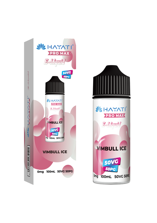 Hayati 50/50 E-Liquid - Vim Bull Ice Vape Shop Derby