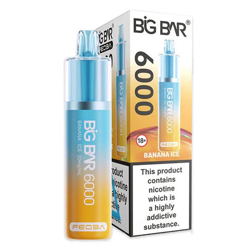 Big Bar 6000 Puffs - Banana Ice Vape Shop Derby