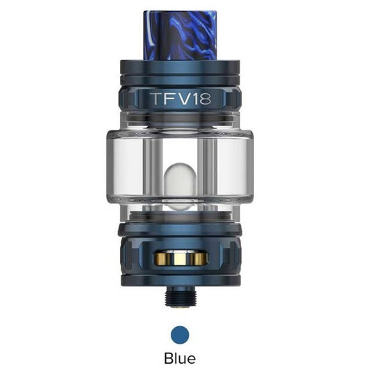 SMOK - TFV18 Sub Ohm Tank (Blue) Vape Shop Derby