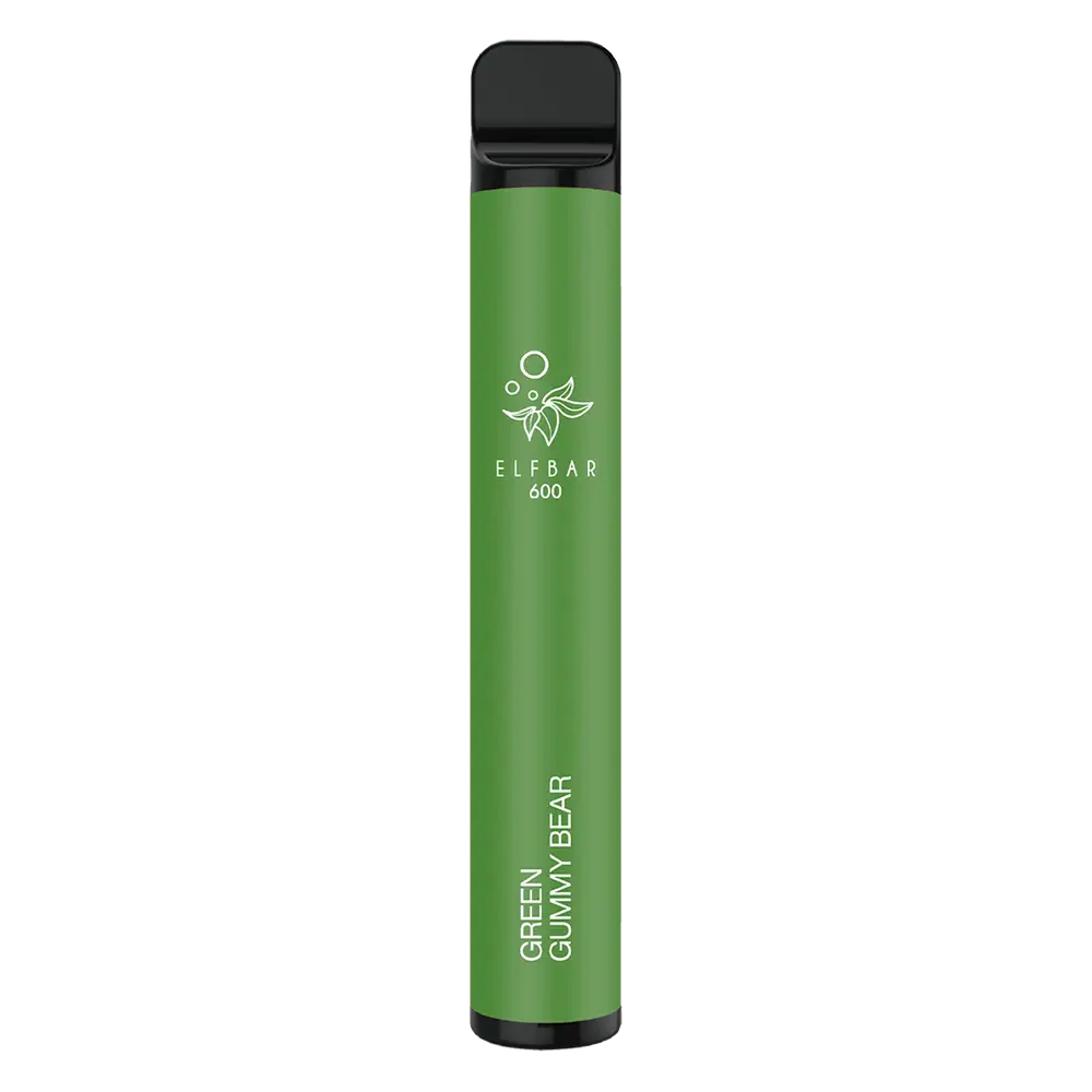 ELFBAR 600 Disposable Vape - Green Gummy Bear Vape Shop Derby