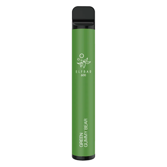 ELFBAR 600 Disposable Vape - Green Gummy Bear Vape Shop Derby