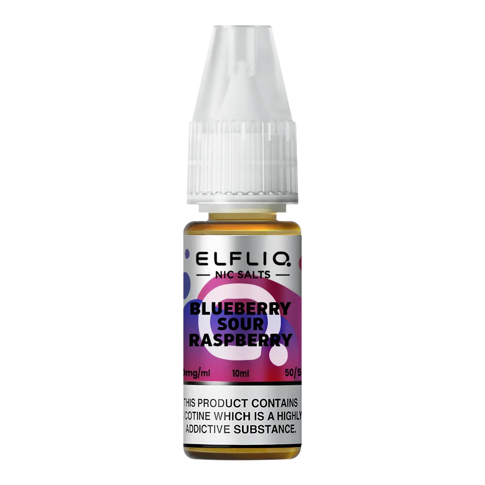 Elfliq Nic Salt - Blueberry Sour Raspberry 10mg Vape Shop Derby