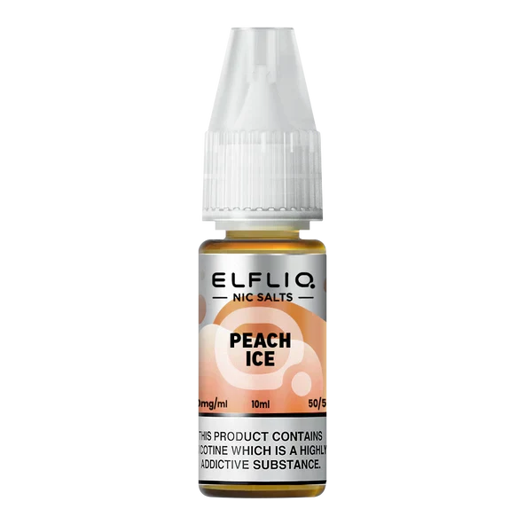 Elfliq E-Liquid - Peach Ice - 10mg Vape Shop Derby