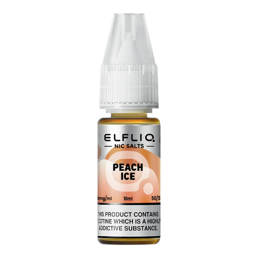 Elfliq Nic Salt - Peach Ice - 20mg Vape Shop Derby