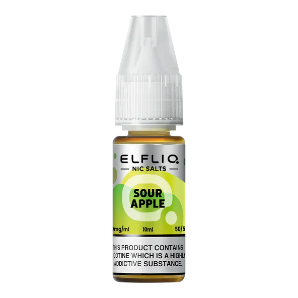 Elfliq E-Liquid - Sour Apple - 10mg Vape Shop Derby