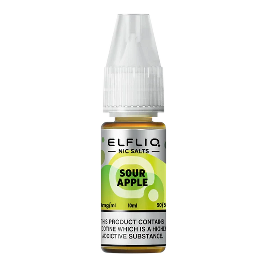 Elfliq E-Liquid - Sour Apple - 10mg Vape Shop Derby