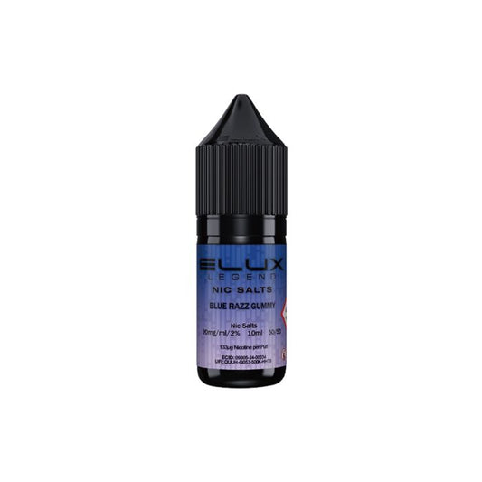 Elux E-Liquid - Blue Razz Gummy 20mg Vape Shop Derby