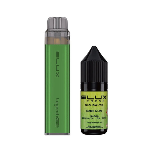 Elux Elux Legend Prime 5000 Disposable Vape Kit  - Lemon Lime Vape Shop Derby