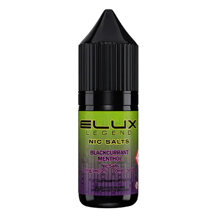Elux E-Liquid Blackcurrant Menthol - 10mg Vape Shop Derby