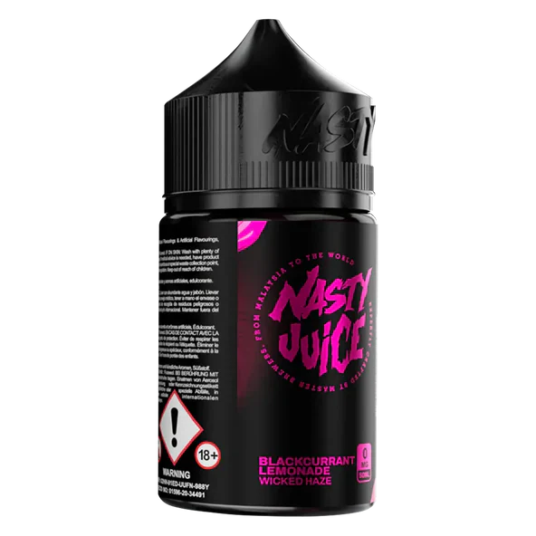 Nasty Blackcurrant Lemonade Wicked Haze 50ml Vape Shop Derby