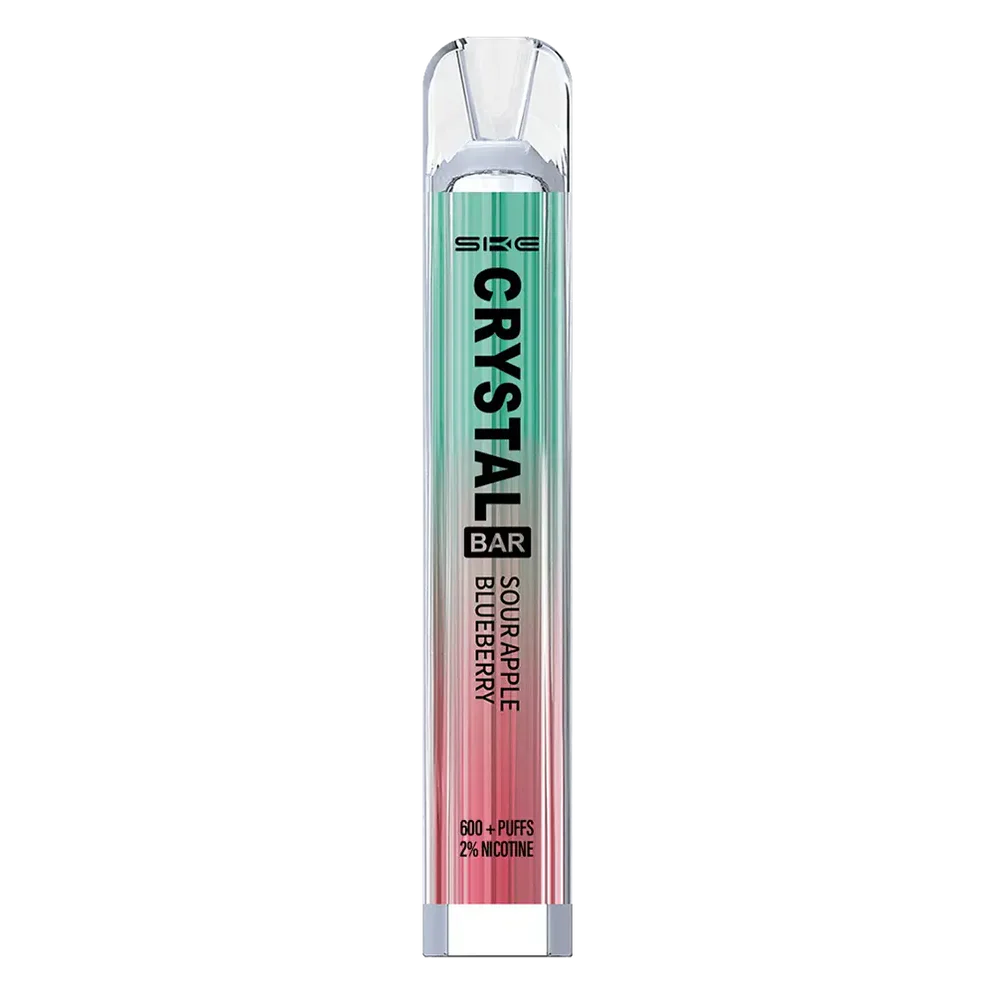 Crystal 600 Disposable Vape - Sour Apple Blueberry Vape Shop Derby