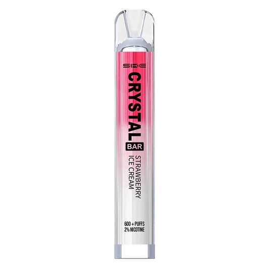 Crystal 600 Disposable Vape-Strawberry Ice Cream Vape Shop Derby